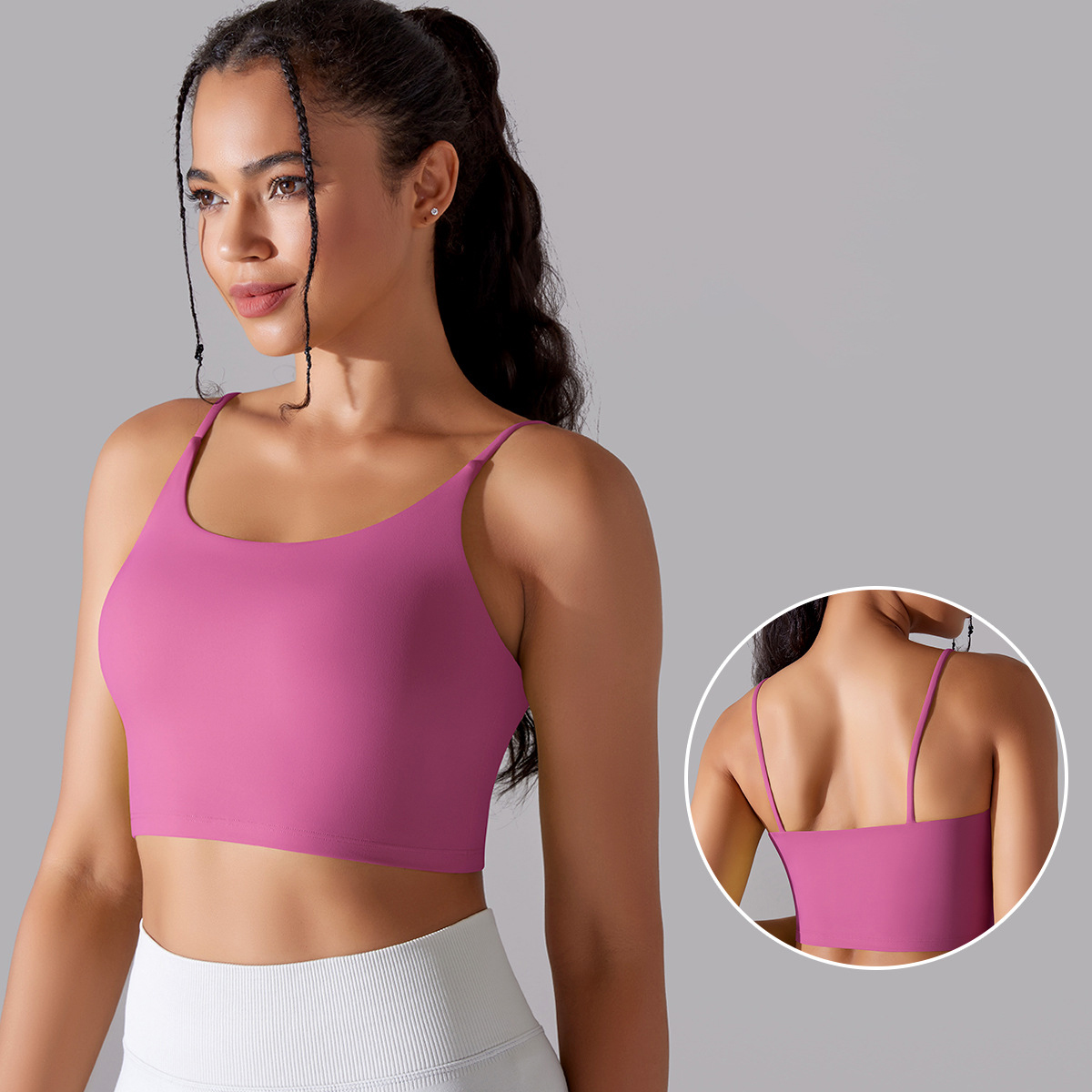Sujetador de Yoga para mujer, ropa interior deportiva, suave, para correr, camiseta sin mangas de secado rápido, Bralette acolchado para gimnasio, sujetador a prueba de golpes, parte de atrás bonita