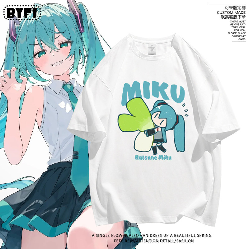 Hatsune Miku Collabora per la Nuova Linea MIKU: Abbigliamento Casual Unisex in Puro Cotone con Stampa e Maniche Corte