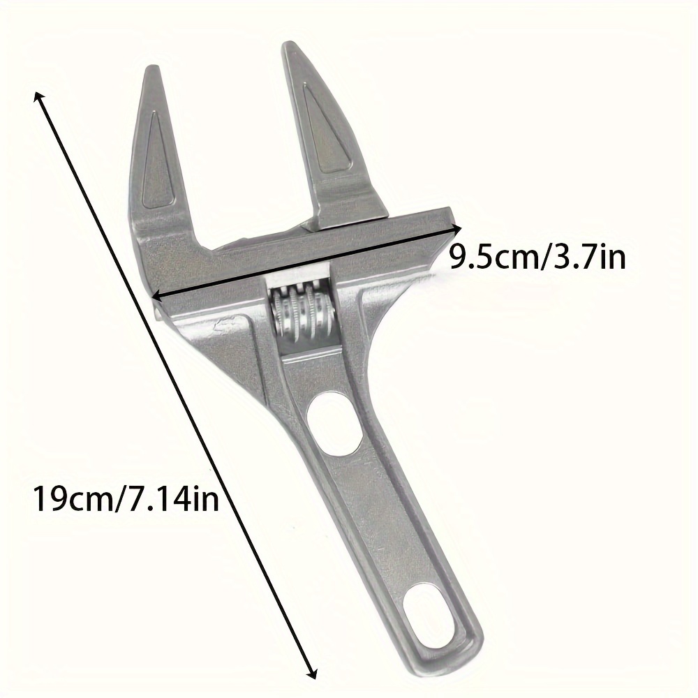 Llave de calefacción de agua multifuncional para baño, llave ajustable de mango corto de aleación de aluminio de gran apertura, grifo de tubería de agua W