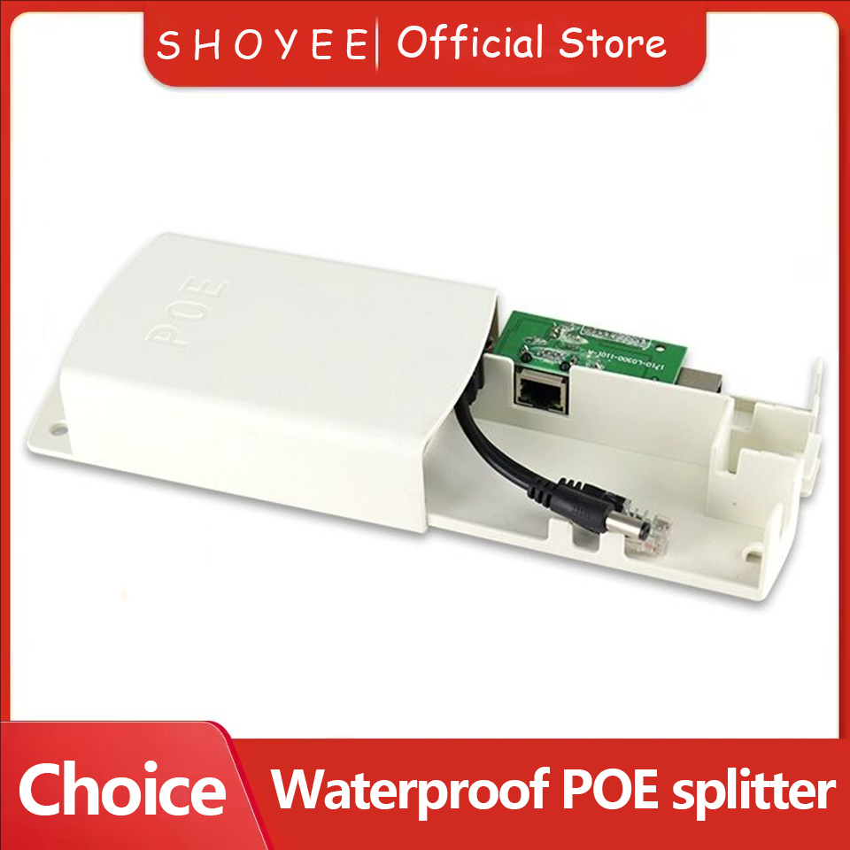 Новый водонепроницаемый разветвитель POE IP67 от 48 В до 12 В IEEE 802.3af/at адаптер для наружной IP-камеры системы безопасности видеонаблюдения