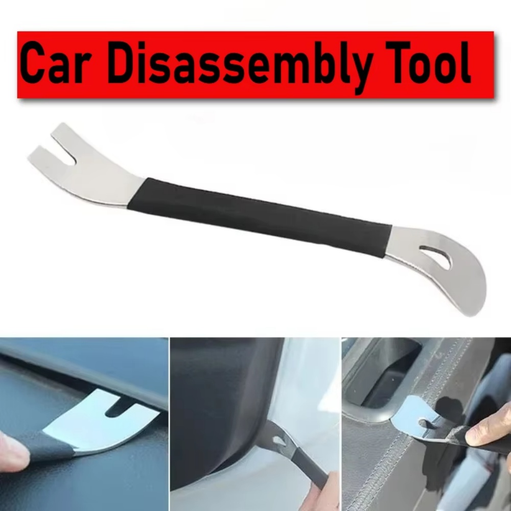 Strumento per la rimozione del rivestimento dell'auto Clip per interni dell'auto Pannello di rivestimento Utensili manuali Acciaio inossidabile Durevole Livello di rimozione del rivestimento Driver della fibbia della piastra di leva