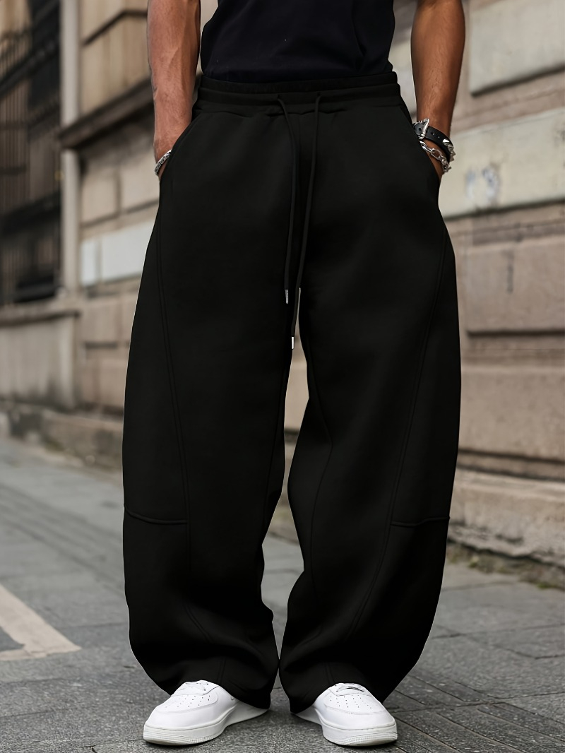 Losse herenbroek met wijde pijpen, lente/herfst casual lange broek, Amerikaanse straat trendy veelzijdige stijl