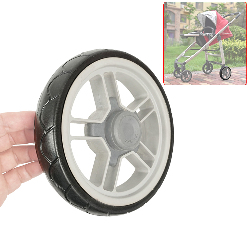Pneu traseiro para carrinho de bebê uppababy cruz v1, roda traseira pu, capa de pneu sem câmara de ar, invólucro de roda, buggy de bebê, acessórios de substituição