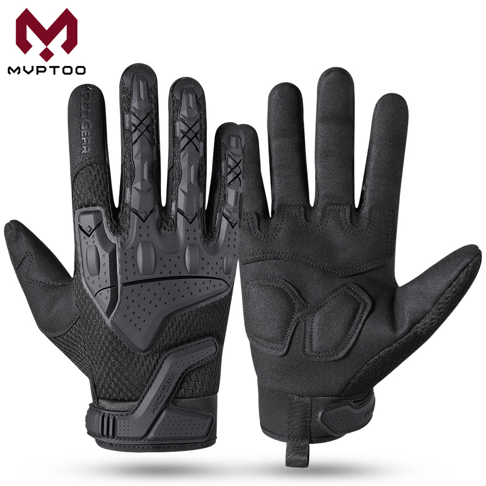 Guantes tácticos de pantalla táctil para hombre, equipo de protección antideslizante, transpirable, para deportes, caza, Paintball, combate, senderismo, trabajo y bicicleta, color negro