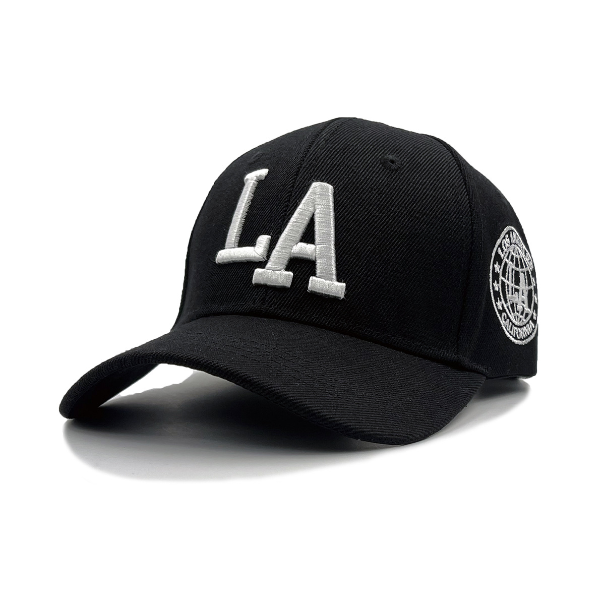 Bonés de beisebol ajustáveis, snapback bordado, chapéu protetor solar ao ar livre, chapéu LA Leter, primavera e outono