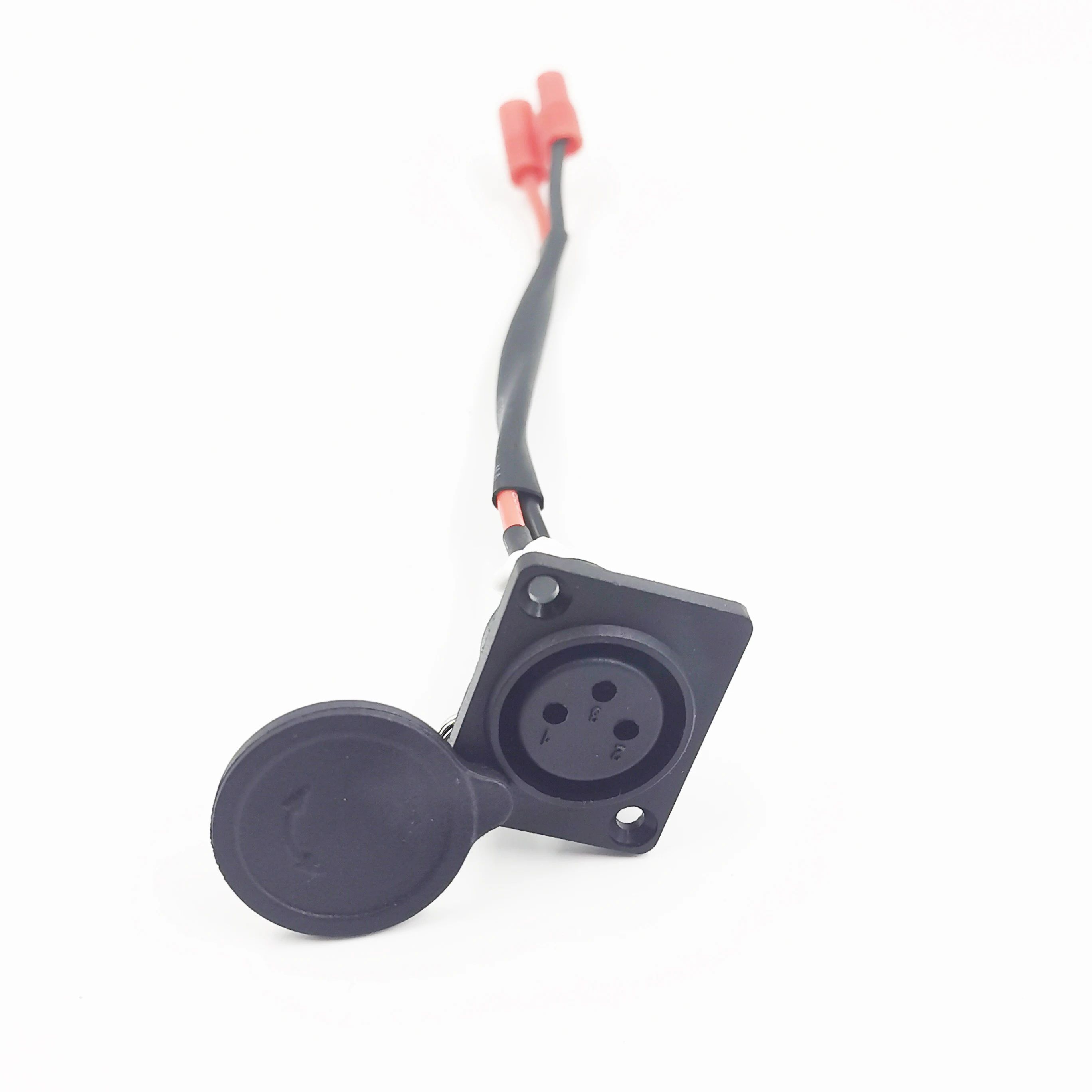 Canhão xlr original, tomada de carregamento de 3 pinos para inokim oxo ox, scooter elétrica, plugue de carga, porta de entrada de energia, peças sobressalentes