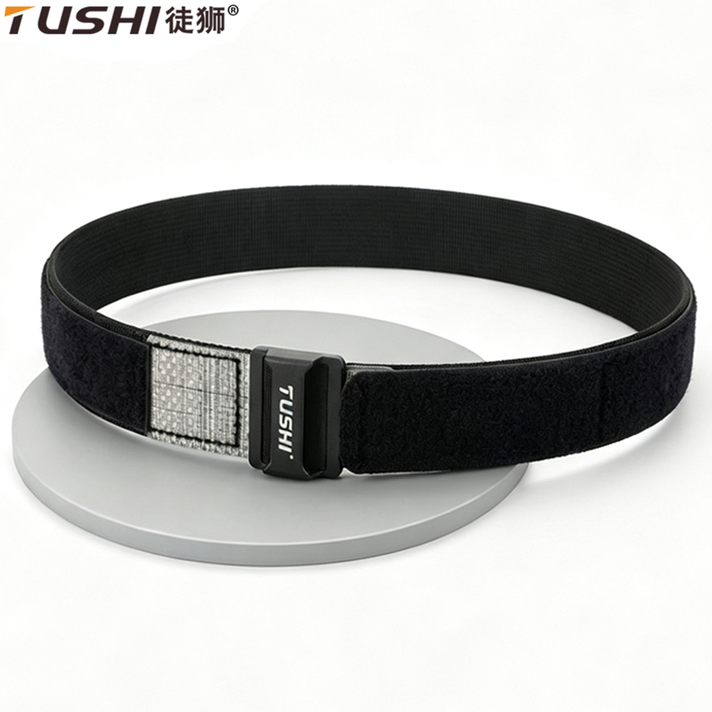 TUSHI Tactical Belt 3.8cm Retaining Clip Inner Belt For Men's Sports Outdoor Outer Duty Belt Nylon Waistband Hunting Accessories