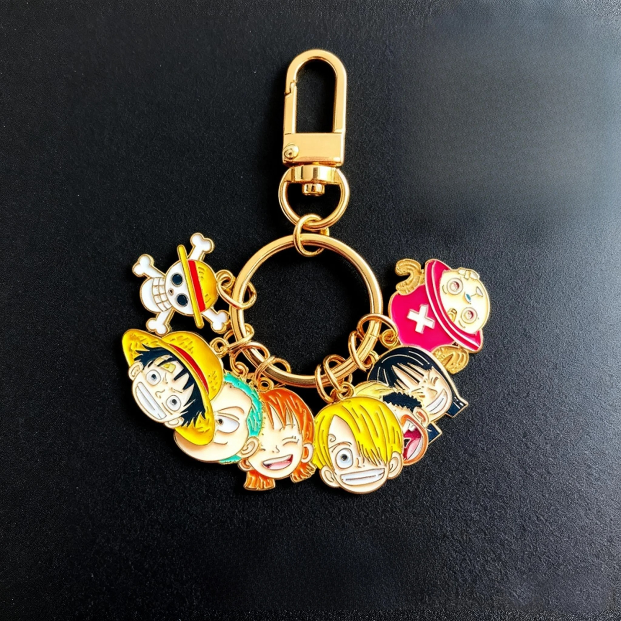 Sleutelhanger Monkey D. Luffy Nami Anime Randapparatuur Bluetooth Headset Charm Delicate Mode Speelgoed Sieraden Cadeau voor vrienden