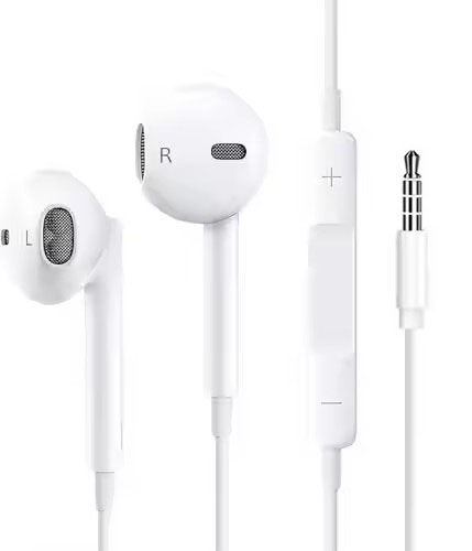 Earphone Berkabel Gaming Hifi 3.5Mm dengan Earphone Logo Kustom dengan Mikrofon untuk Ponsel 15/16 Huawei/Samsung