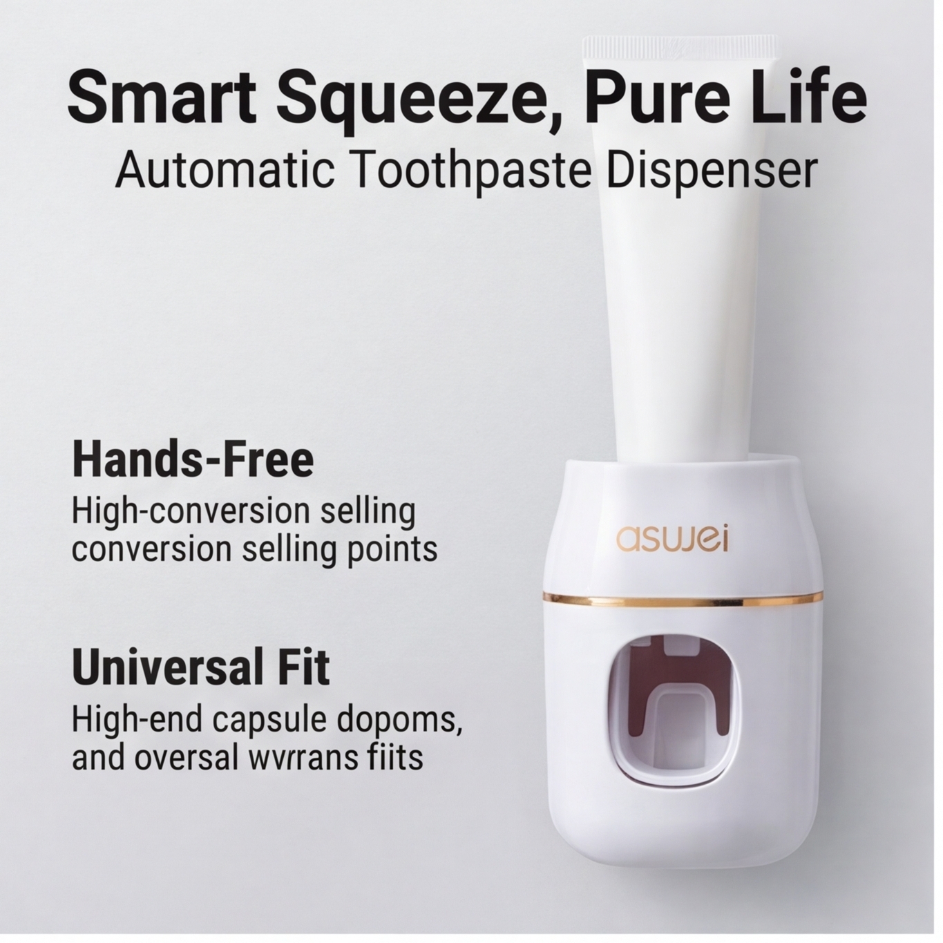 Dispenser automatico per ricarica dentifricio da 1 pezzo – Spremitubo e dispenser per la conservazione per l'organizzazione del bagno