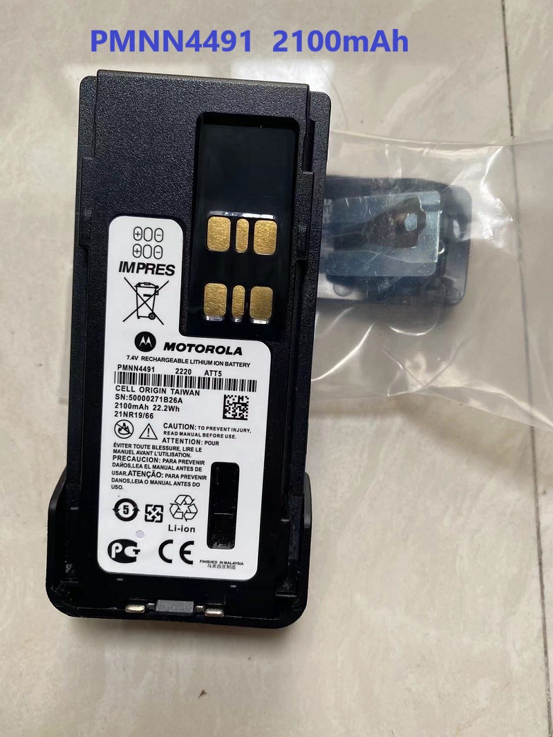 Аккумулятор PMNN4491 Impact Li Lon IP68, 2100 мАч, для Motorola xir p6600 p6600i p8600 xir p8600i dp2400 series