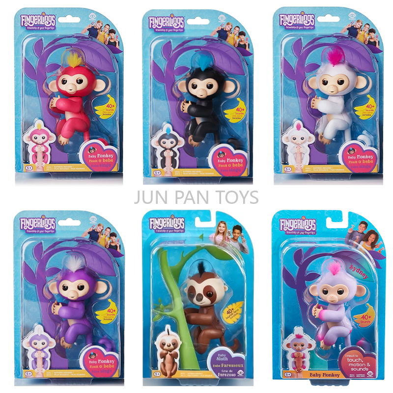 Оригинальные интерактивные детские игрушки-обезьянки Fingerlings, экшн-фигурка, обезьяна на кончиках пальцев, электронные умные игрушки для домашних животных для девочек, детский подарок