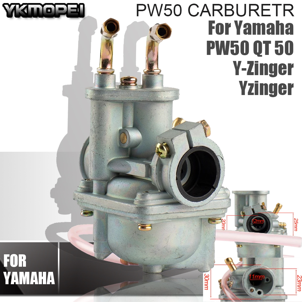 Carburateur de moto 50cc carburateur pour Yamaha PW50 PW 50 1981-2009 Dirt Pit Bike Enduro accessoires de Motocross