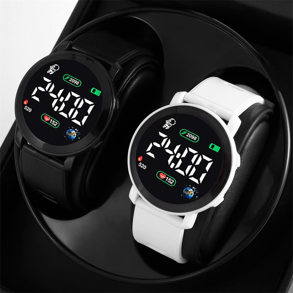 Montre numérique LED pour hommes et femmes, montres de couple, sport, armée, militaire, silicone, horloge électronique, Hodinky Reloj zones bre