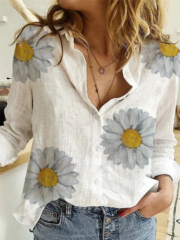 Винтажная хлопково-льняная блузка, рубашка, топ Blusa Feminina Roupas, женская повседневная качественная рубашка с длинными рукавами, весенне-осенняя женская рубашка, топы