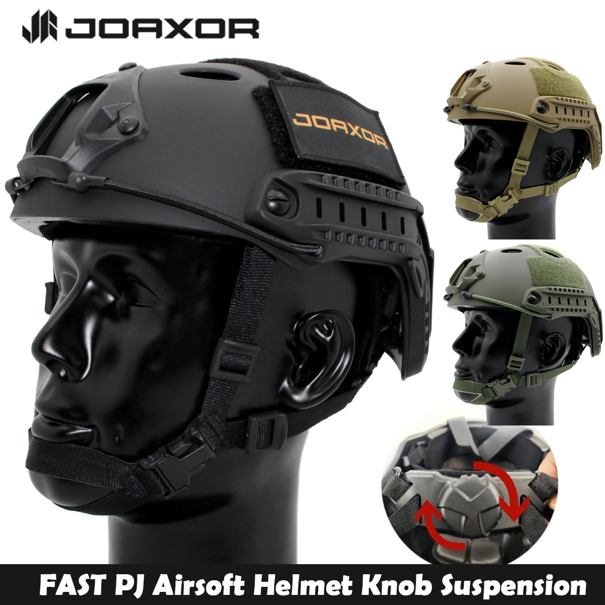 Шлем JOAXOR FAST PJ для страйкбола, тактические шлемы из АБС-пластика, уличное защитное оборудование для пейнтбола, стрельбы, игры