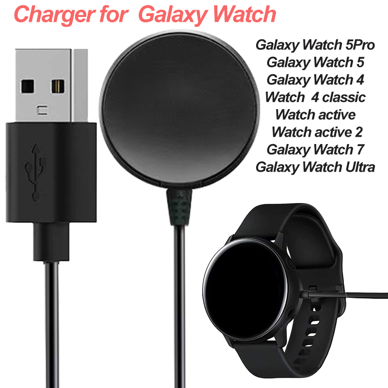 Carregador de cabo usb tipo c pd para samsung galaxy watch 6/5/pro/4/3 41mm 45mm ativo 2 40mm 44mm watch6 clássico 43mm 47mm 42mm 46mm