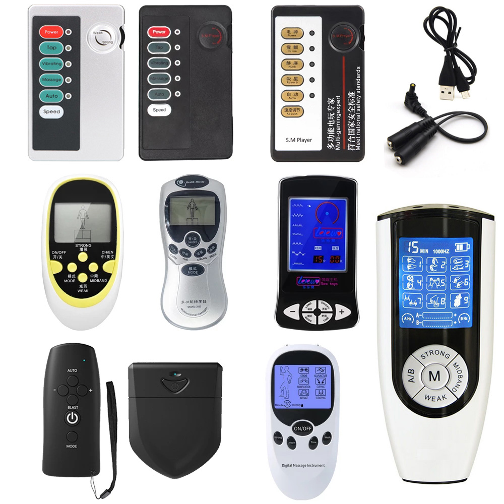 Sterkste Elektrische Stimulatie Massage Power Therapie Doos, Electro Shock Host Controller, sm Sex Game Medische Thema Speelgoed Voor Paar