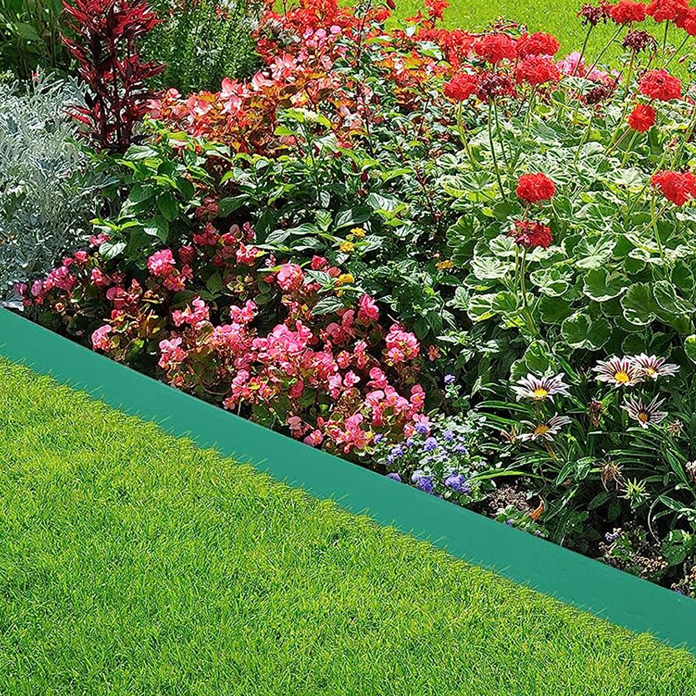 No-Dig L-Vormige Tuinrand Met 30 Grondharingen Voor Parken, Tuinen, Woonwijken
