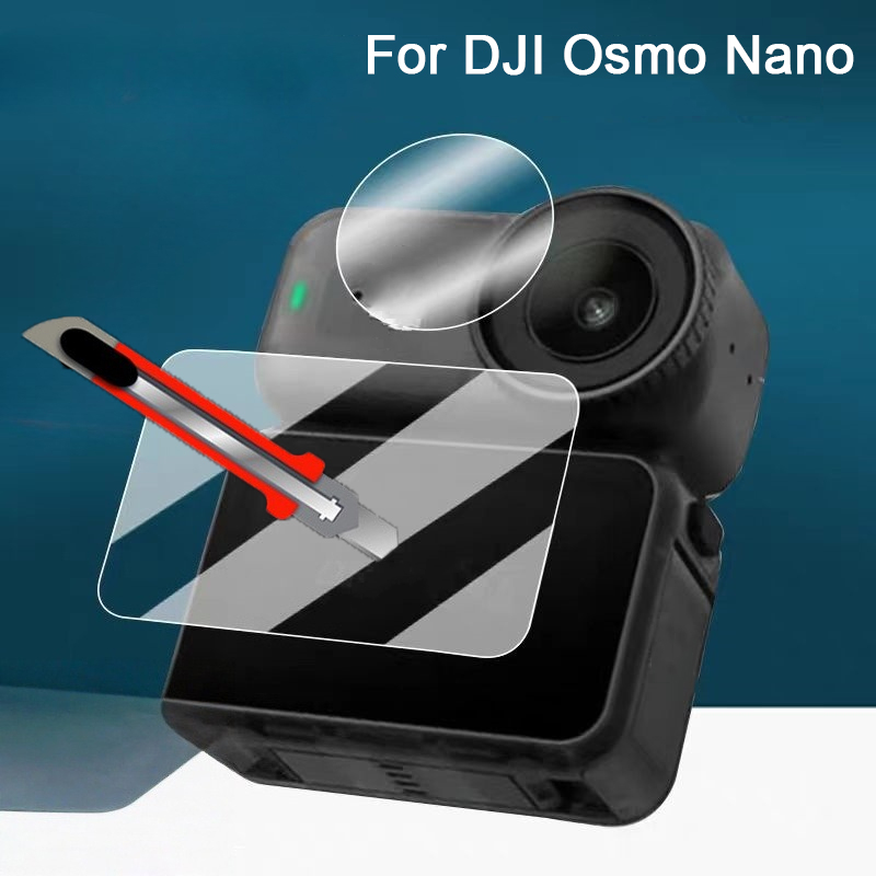Защитная пленка из закаленного стекла для экшн-камеры DJI Osmo Nano, ультрапрозрачная защита экрана для Osmo Nano, аксессуары для ЖК-экрана