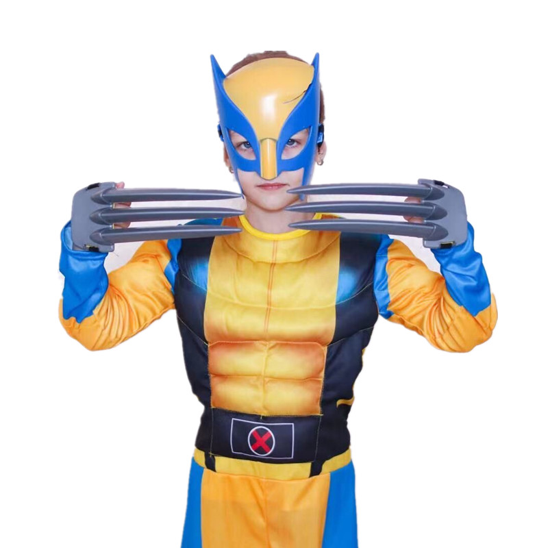 男の子用コスチューム 映画スーパーヒーロージャンプスーツ 学校公演衣装 ハロウィンマスク パフォーマンスコスチューム パーティーグッズ ギフト