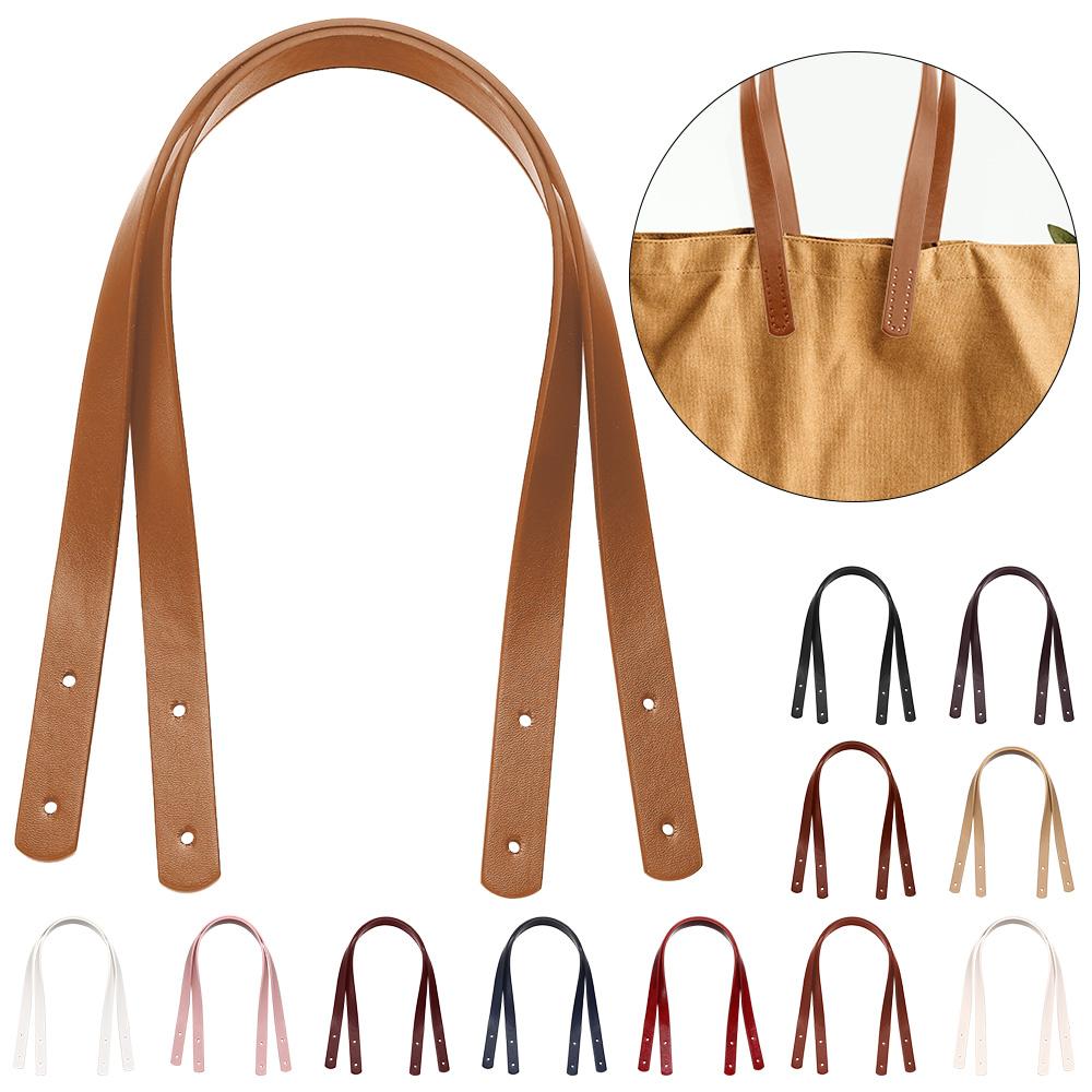 Poignée détachable en cuir PU pour sac à main, poignées de ceinture de sac, accessoires de remplacement de bricolage, poignée de boîte-cadeau avec RiSALE, 2 pièces