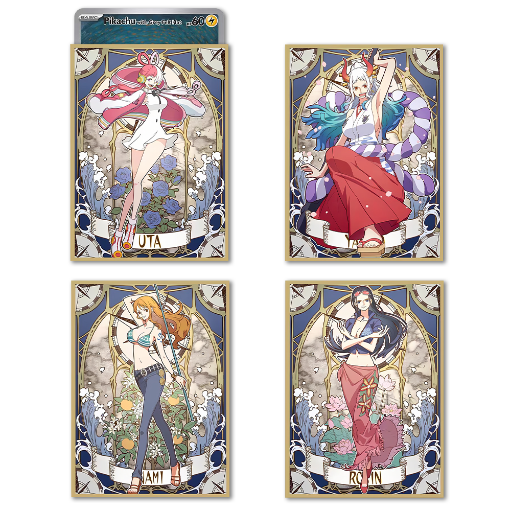 60 шт. 67x92 мм голографическое аниме One Piece Nami/Robin/Yamato/Uta рукава для карт настольная игра торговая карта протектор для PKM/OPCG