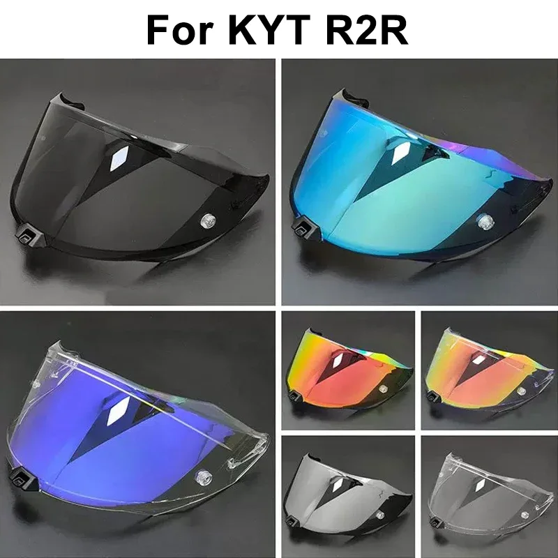 Visière de casque de moto R2R, lentille de remplacement Anti-UV, anti-rayures, Anti-poussière, pare-vent, accessoires de moto pour KYT