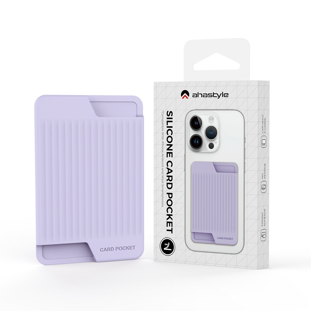 Per iPhone Apple Huawei Samsung Custodia per carte di telefono Adesivo posteriore adesivo in silicone Comodo contenitore della custodia per carte