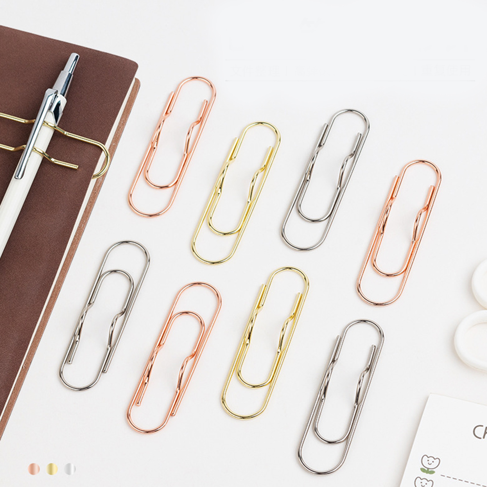 Büroklammern multifunktion ale Büroklammern Metallstift halter clips Journal dokumenten clips Notebook-Stift taschen zubehör