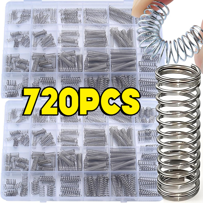 Stainless Steel Springs Assortment Kit Compression Spring for Mechanical Repairs DIY Versatile Compression Extension Hardware