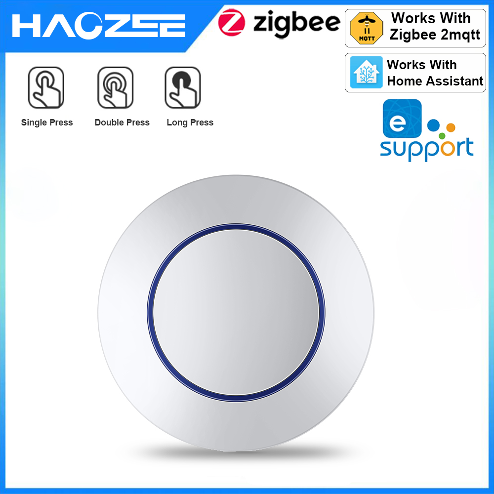 Przycisk scen Zigbee Ewelink, bezprzewodowy pilot zdalnego sterowania włącz/wyłącz, przełącznik scenariuszy, obsługa Home Assistant