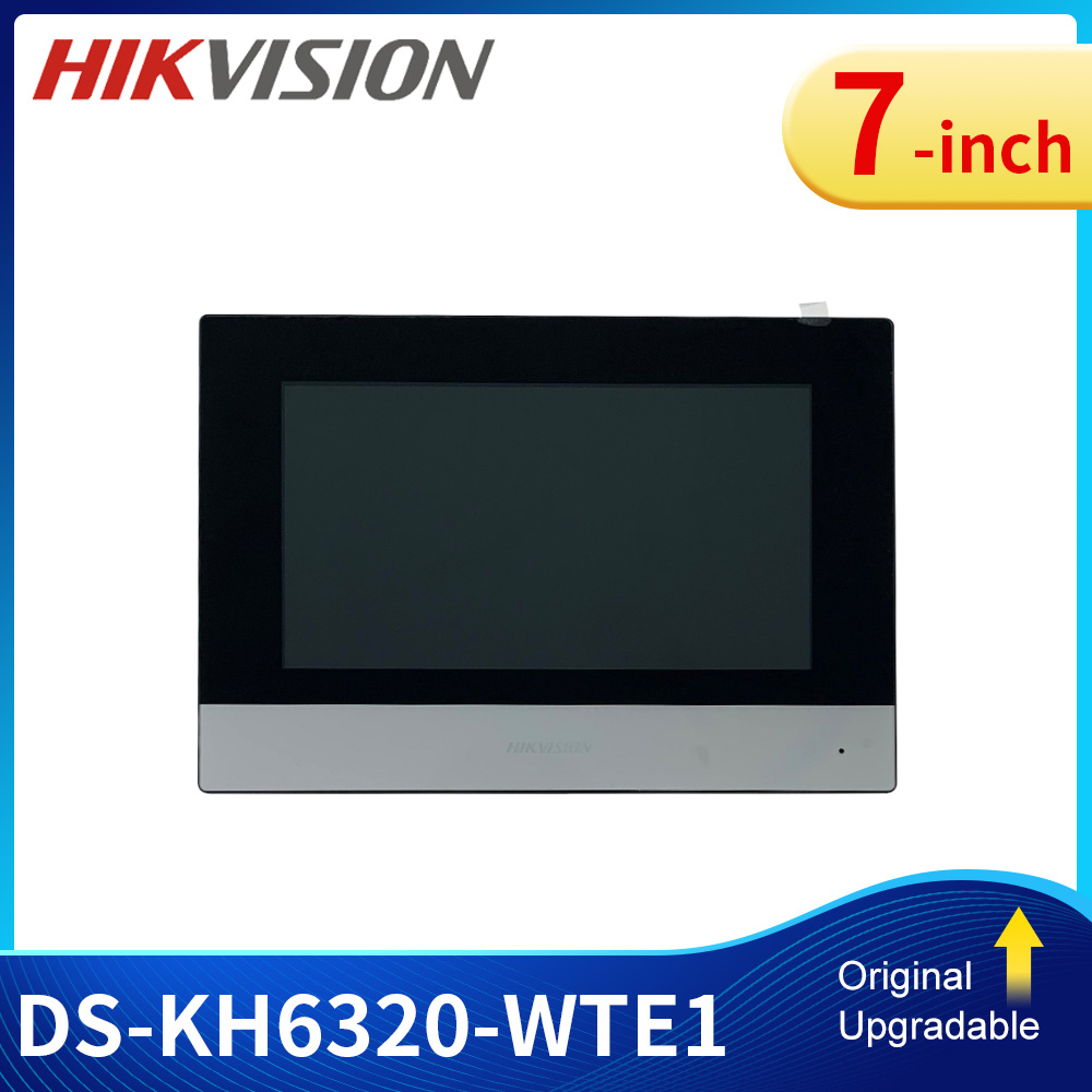 Hikvision DS-KH6320-WTE1 7 Inch IP Indoor Monitor Intercom WIFI POE Smart Video Intercom Wireless Unlock Door by Mobile App