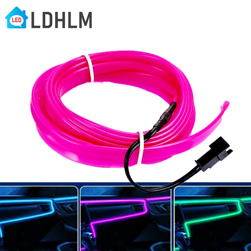 1m/2m/3m/4m/5m flexível luz de néon el fio led néon dança festa atmosfera decoração lâmpada ropetube à prova dwaterproof água multicolorido tira led