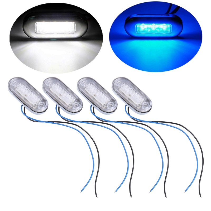 Marine Boot LED Innenlicht Weiß 12V 2000-4000k Kabine Deck Gangway Treppe Rücklicht Wasserdicht Yacht Zubehör 4Stk