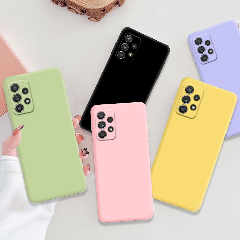 Funda de silicona líquida para Samsung Galaxy A23 A33 A53 A73 A12 A22 A32 A52S A72 A13 A14 A15 A24 4G A34 A54 A25 5G
