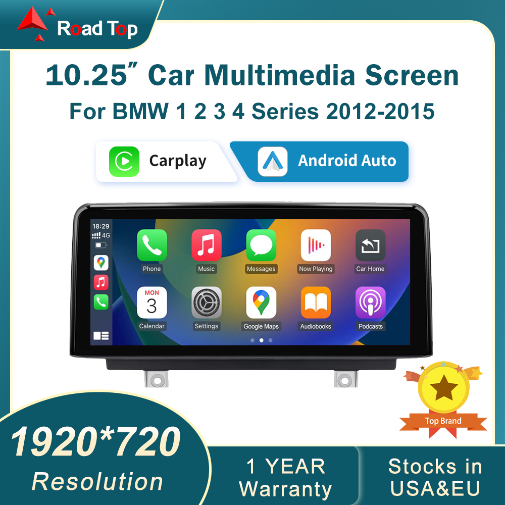 Pantalla Multimedia inalámbrica CarPlay Android Auto de 10,25'12,3' para BMW 1 2 3 4 Series F20 F21 F22 F30 F31 F32 F33