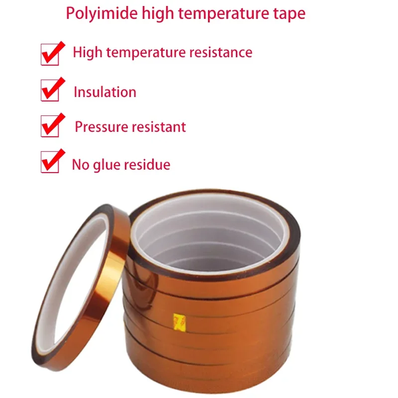 280 °   Hohe Temperatur Wärme BGA Pi Band Wärmedämmung Band Polyimid Klebstoff Isolierband 3D Druckplatine Schutz