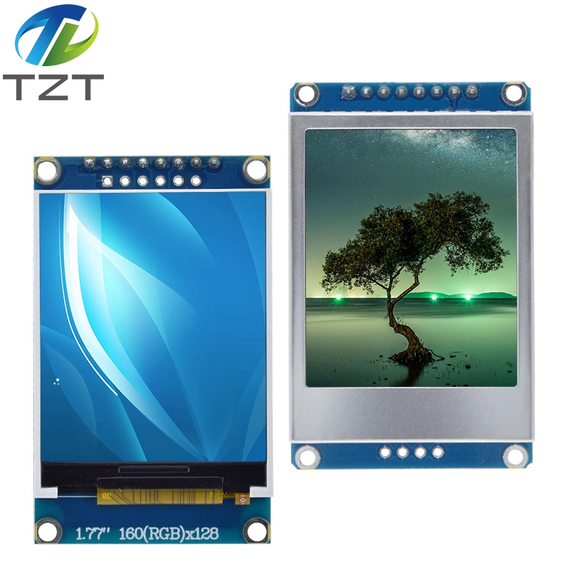 DIYTZT 1/3 шт. 1,77-дюймовый TFT ЖК-экран 128*160 1,77 TFTSPI TFT цветной экранный модуль модуль последовательного порта для Arduino UNO R3