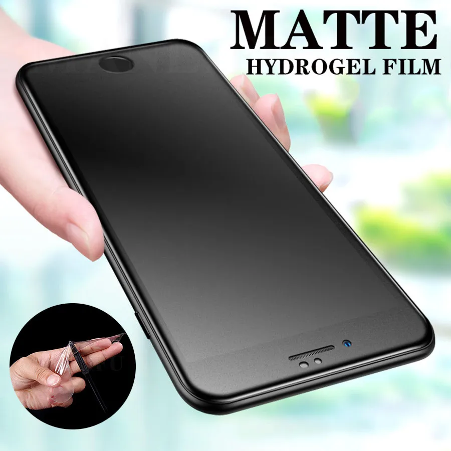 Матовая гидрогелевая пленка для Apple iPhone 12 13 14 15 16 Pro XS Max XR iphone X 7 8 Plus SE, полное покрытие, защитная пленка из ТПУ для экрана, не стекло
