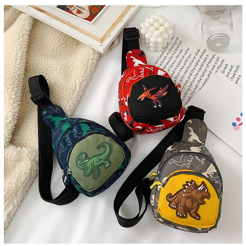 Borsa a tracolla per neonate e ragazzi borsa a tracolla da viaggio per bambini con dinosauro carino borsa a tracolla per bambini in età prescolare