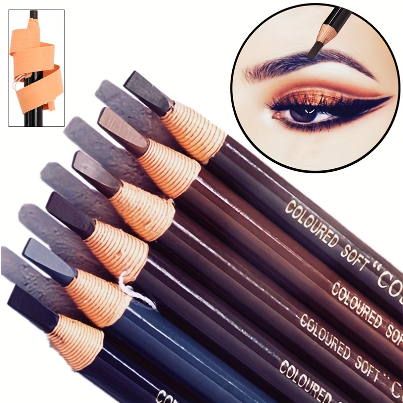 Crayon pour les yeux à nervures détachables, crayon pour les yeux qui n'a pas besoin d'être aiguisé, rendu naturel des documents, sueur et bavure