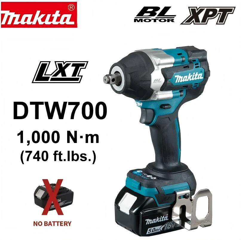 Makita Brushless DTW700 Electric Impact Wrench Cordless Electric Wrench 1/2 inch for Makita 18V Battery Screwdriver Power Tools