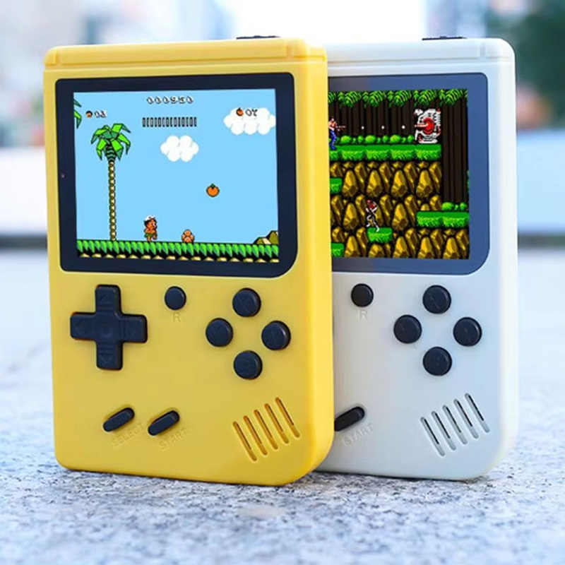 Retro-Handheld-Spielekonsole mit 400 integrierten Videospielen, tragbarer Gaming-Player mit 2,4-Zoll-IPS-Bildschirm und wiederaufladbarem Akku