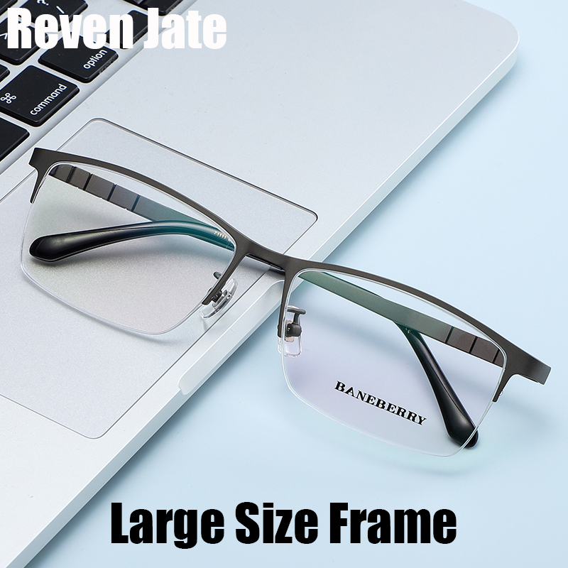 Reven Jate 71111 Optische Gläser Große Reine Titan Rahmen Brillen Rx Männer Brille Brillen für Große Gesicht