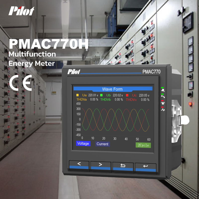PILOT PMAC770E-V3 DR Multifungsi Pengukur Kualitas Daya Tiga Fasa RMS