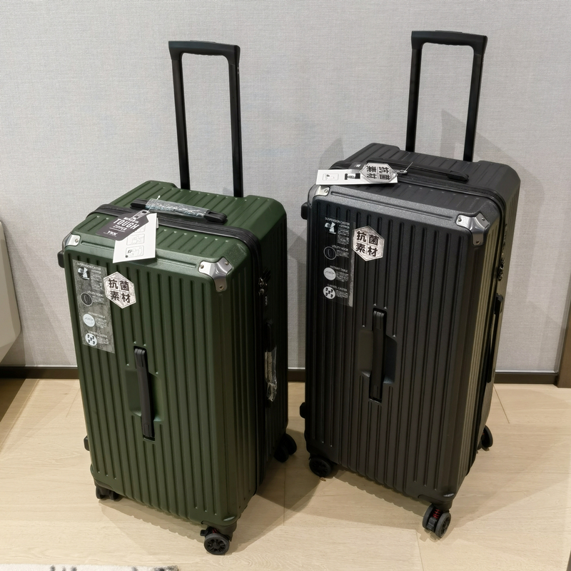 トレンディなユニセックス荷物スーツケースブレーキ付きユニバーサルホイールジッパーパスワードロックファッショナブルな ABS PC 素材トラベルバッグ