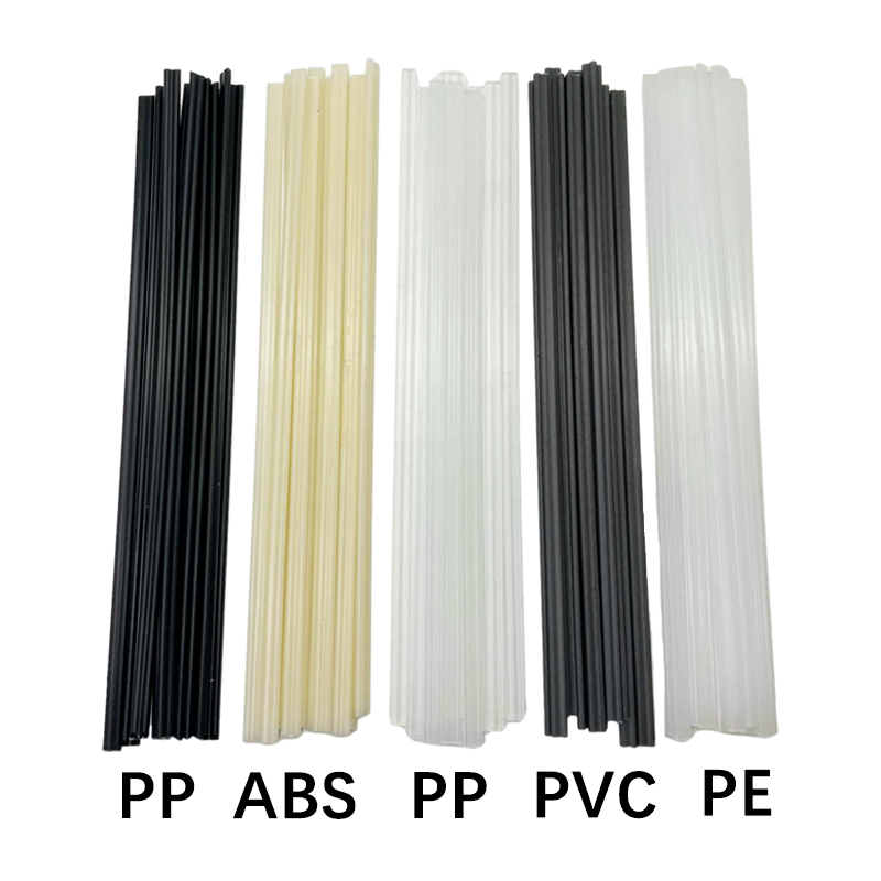 Varillas de soldadura de plástico ABS/PP/PVC/PE, palos de soldadura de 200mm de longitud, 5x2mm para soldador de plástico, 5/10/20 piezas
