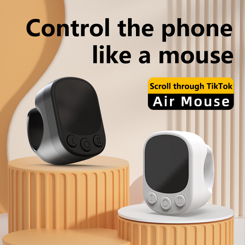 Anello di scorrimento Tiktok Anello per mouse con otturatore per fotocamera touchpad con telecomando per controllo video corto compatibile con iPhone iPad