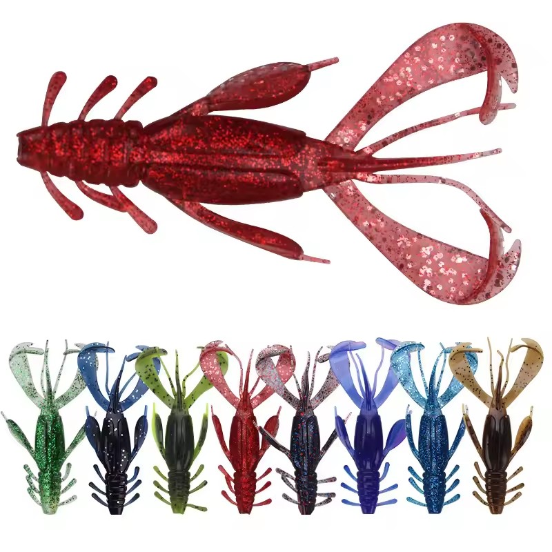 WEIHE-señuelo suave para pesca, cebo Artificial de 4 piezas, 10cm, 10g
